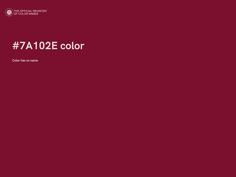 #7A102E color image