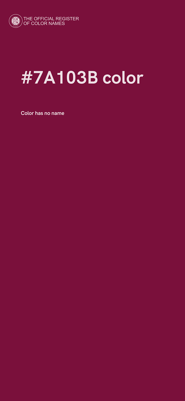 #7A103B color image