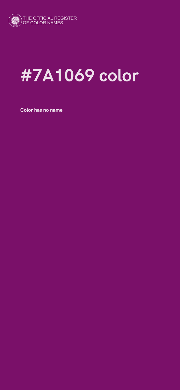 #7A1069 color image