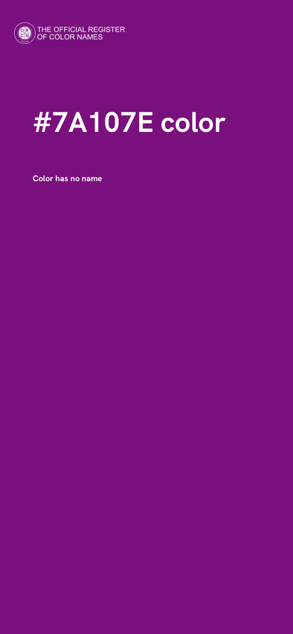 #7A107E color image