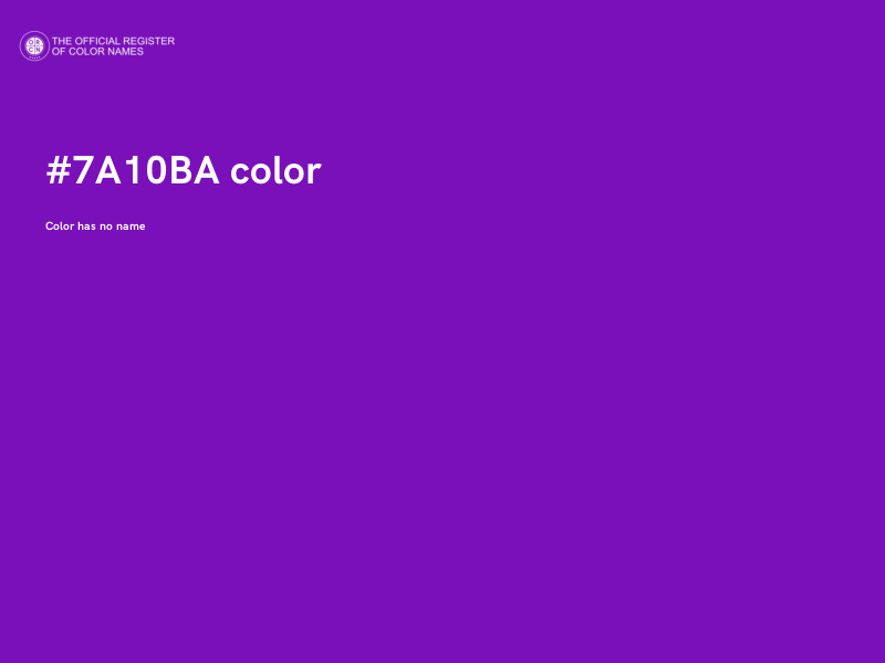 #7A10BA color image