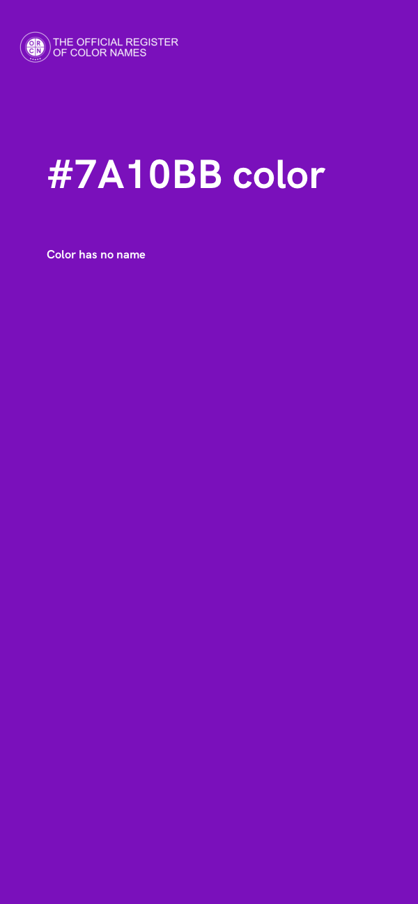 #7A10BB color image