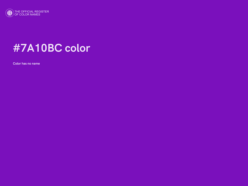 #7A10BC color image