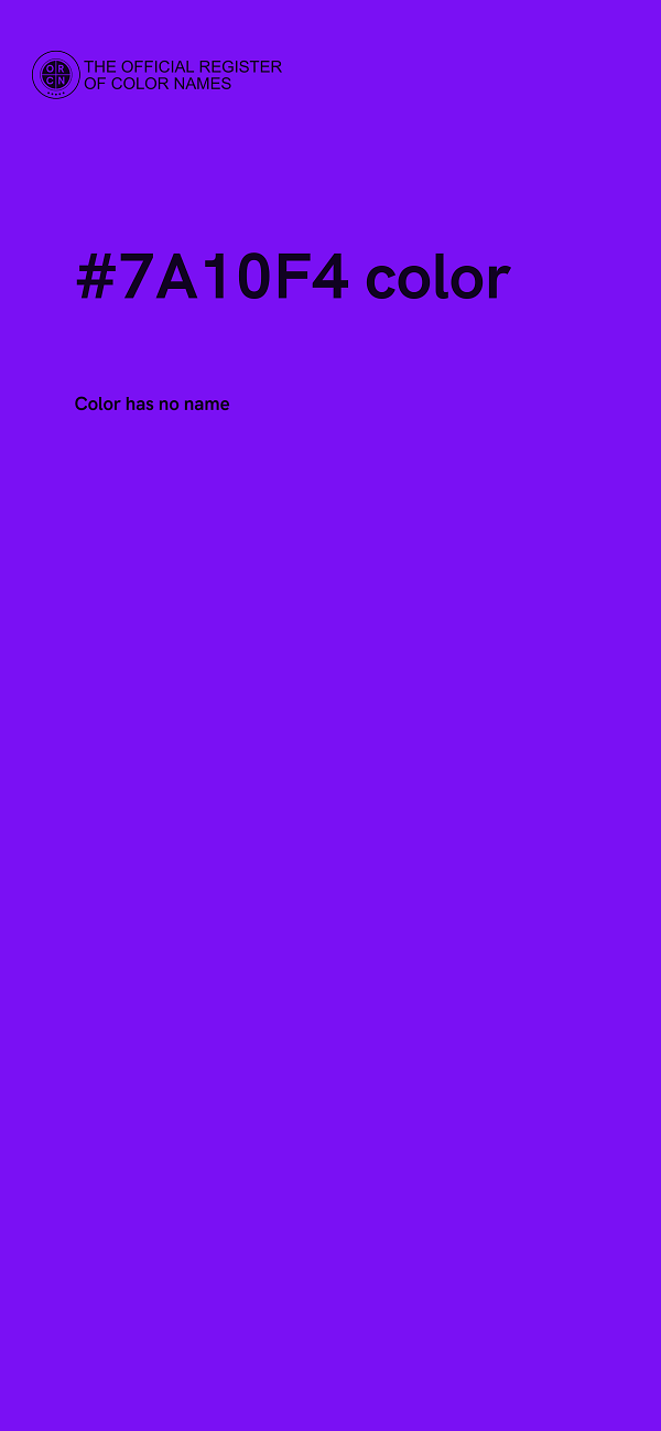 #7A10F4 color image