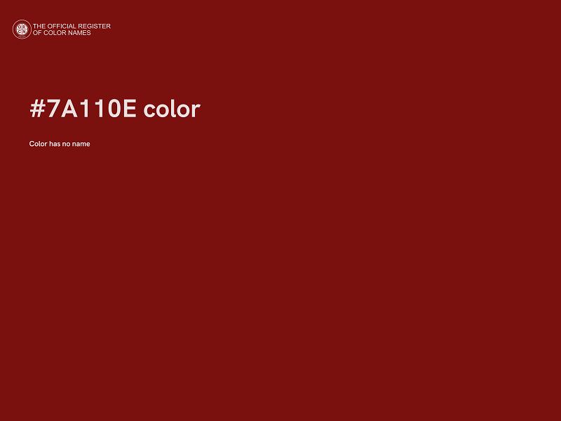 #7A110E color image