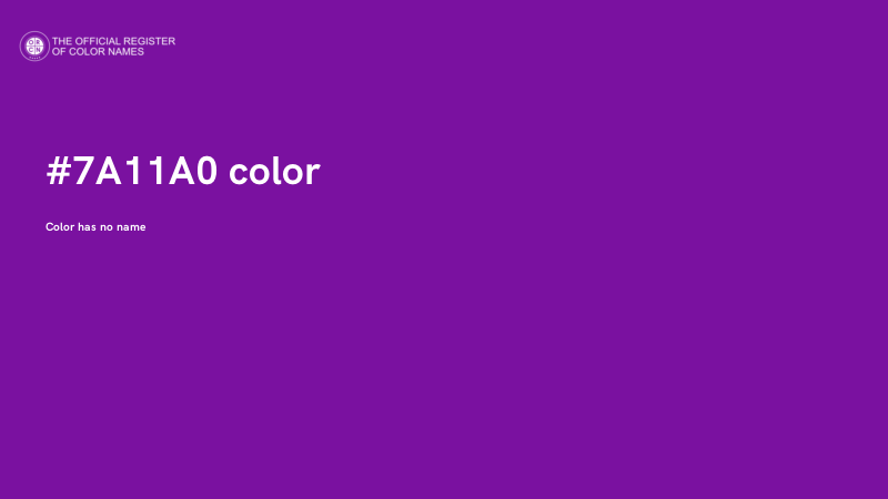 #7A11A0 color image