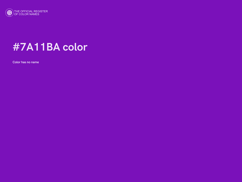 #7A11BA color image