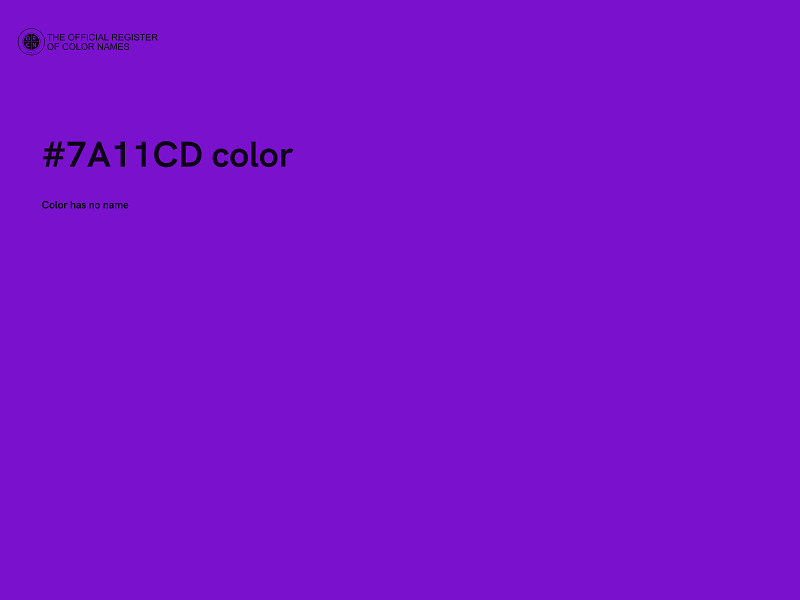 #7A11CD color image