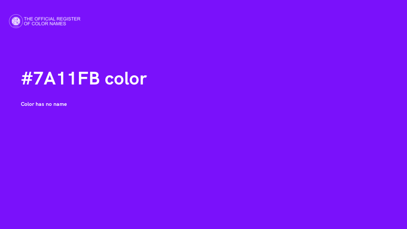 #7A11FB color image