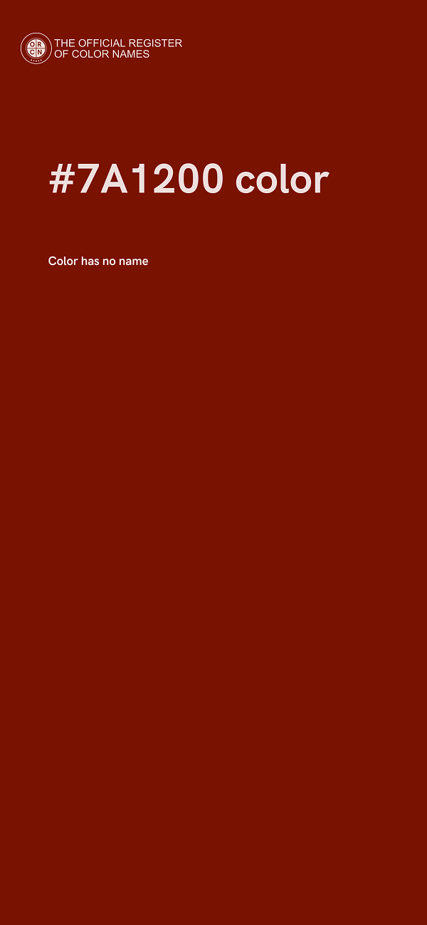 #7A1200 color image