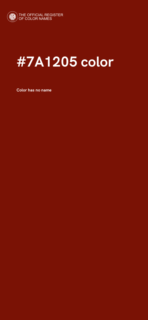 #7A1205 color image