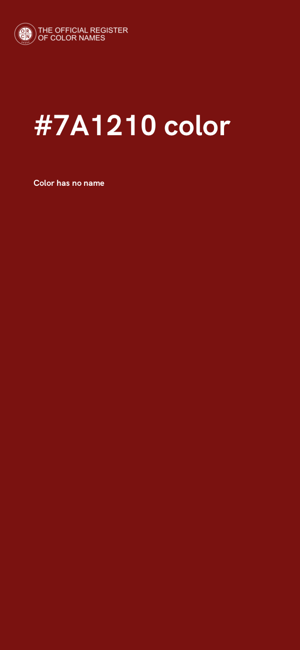 #7A1210 color image