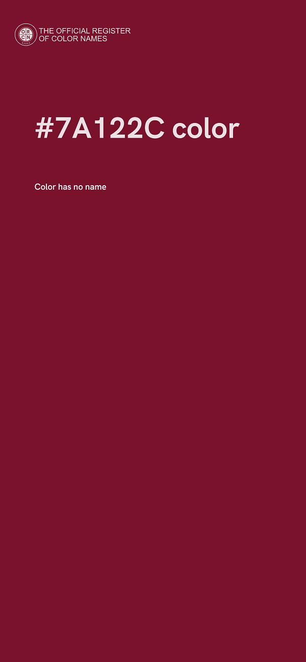 #7A122C color image