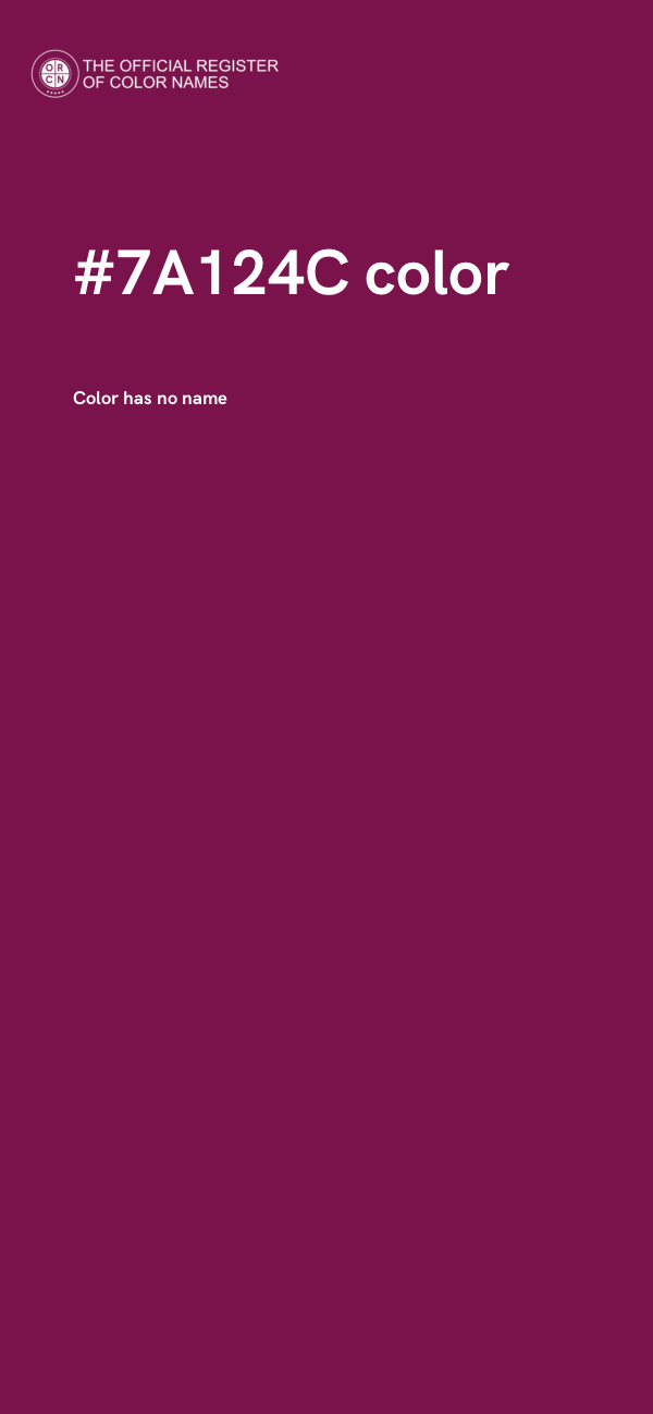 #7A124C color image