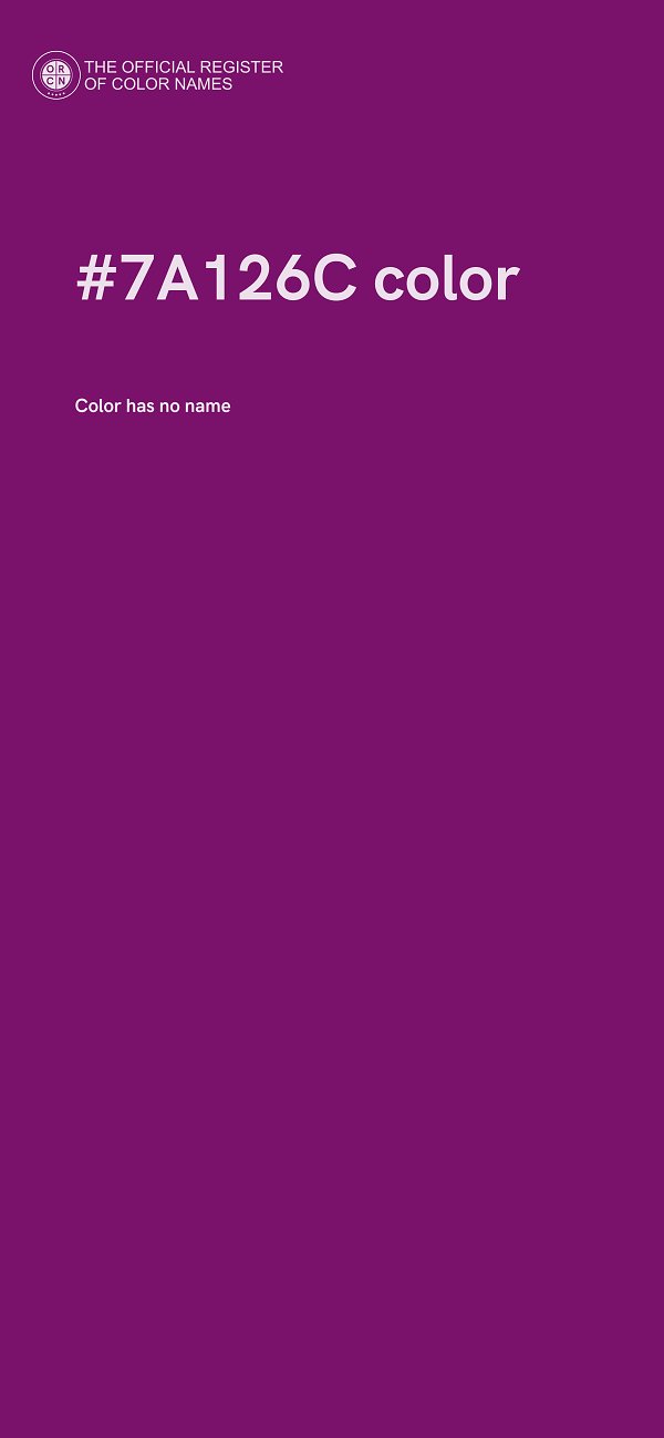 #7A126C color image