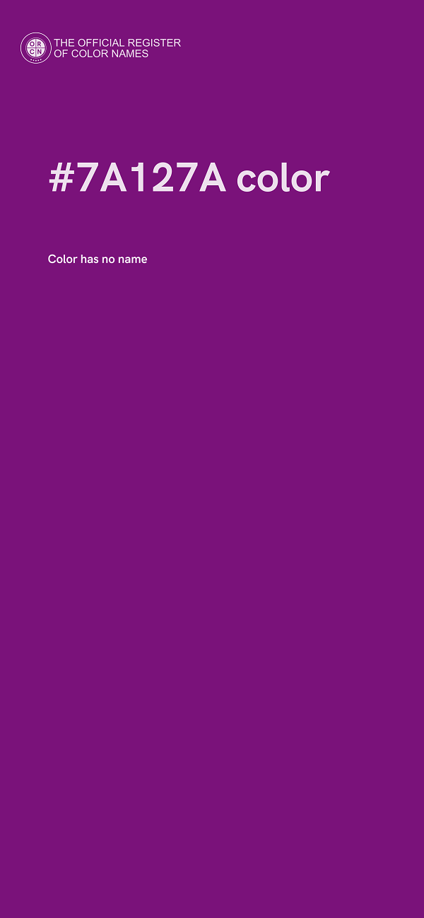 #7A127A color image