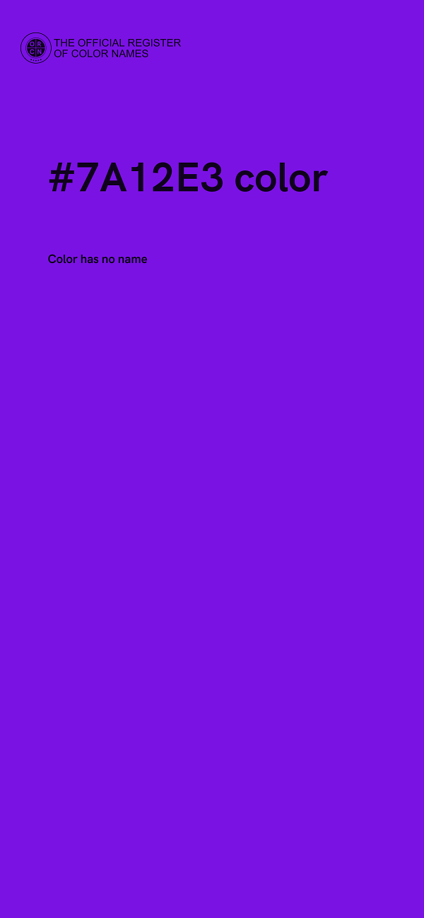 #7A12E3 color image