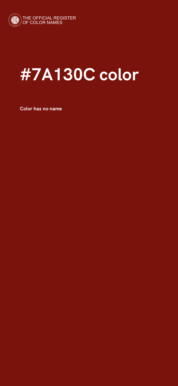 #7A130C color image