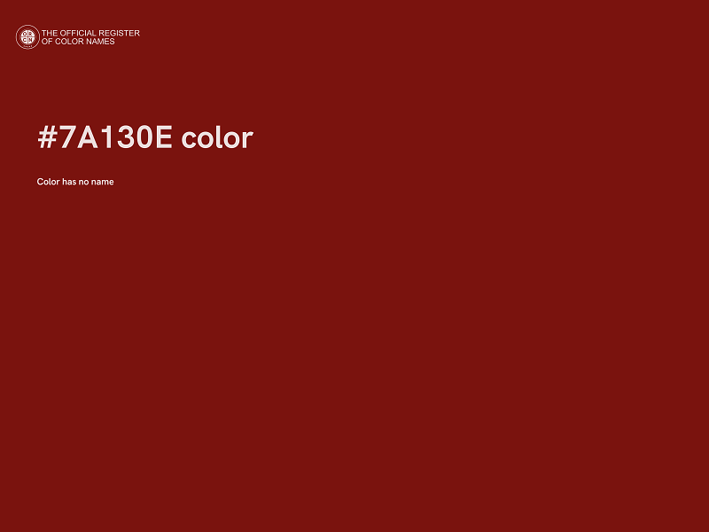 #7A130E color image