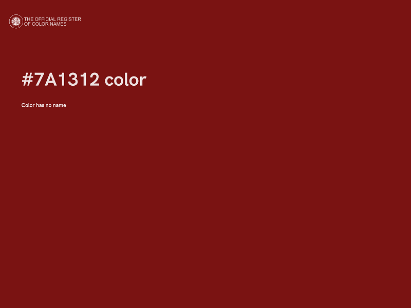 #7A1312 color image