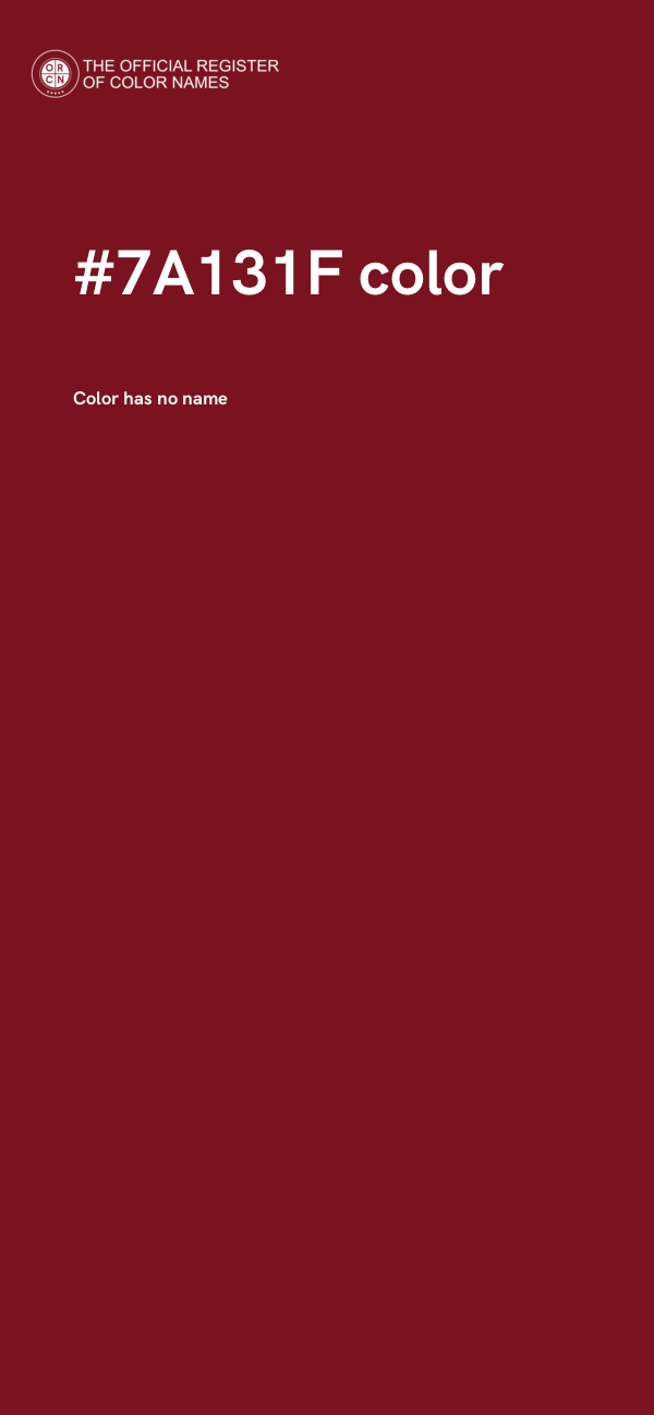#7A131F color image