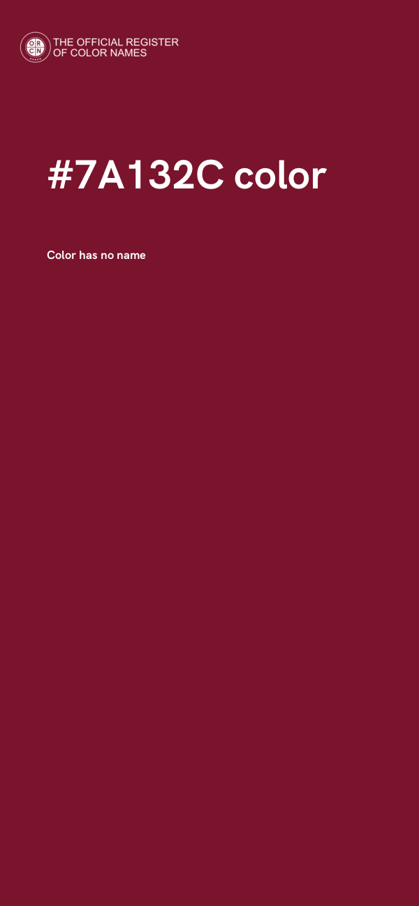 #7A132C color image