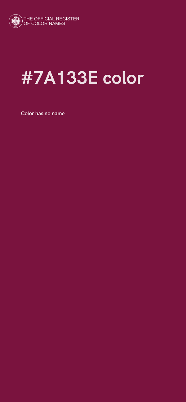 #7A133E color image