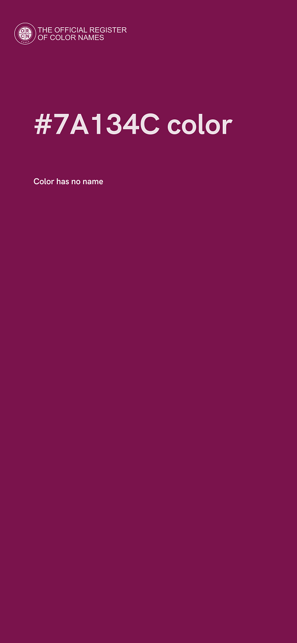 #7A134C color image