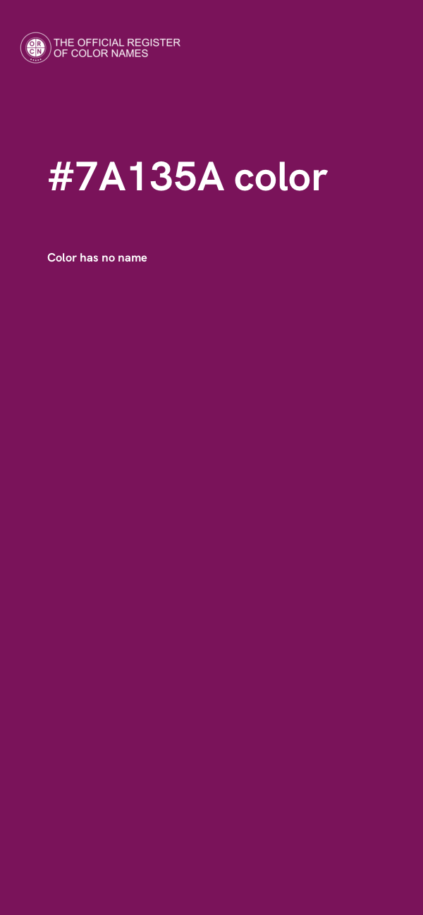 #7A135A color image