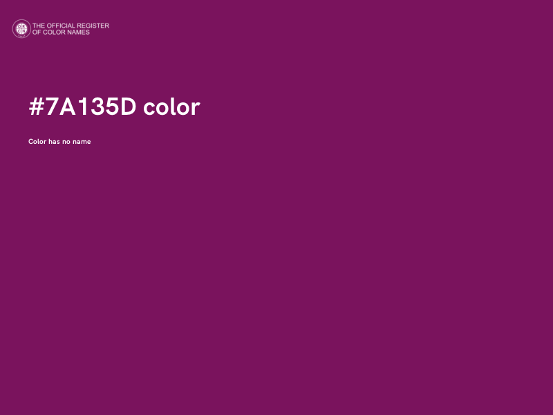 #7A135D color image