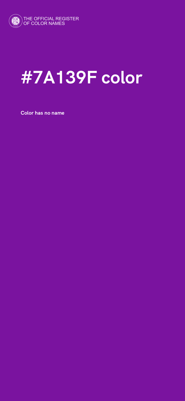 #7A139F color image