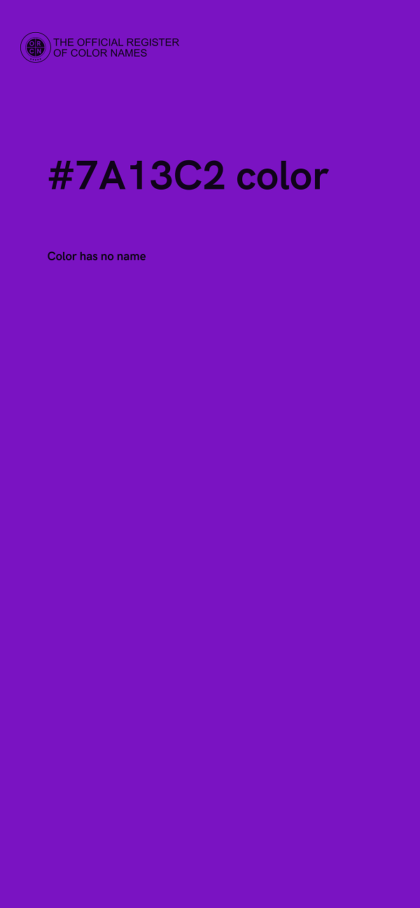 #7A13C2 color image