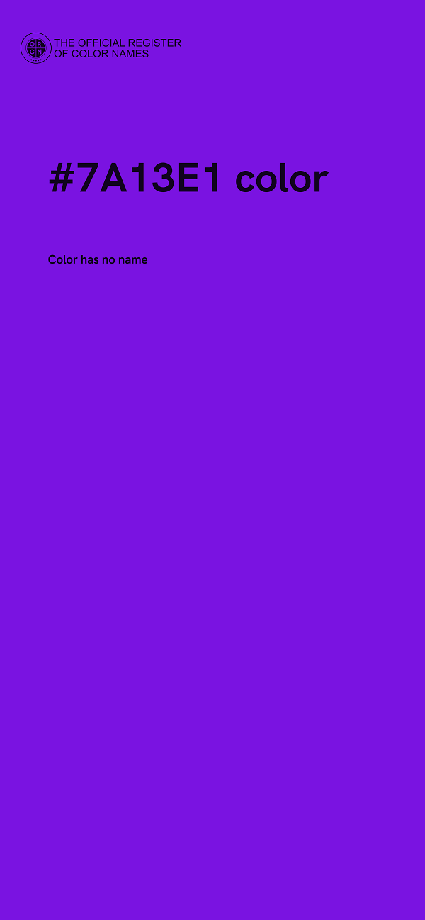 #7A13E1 color image