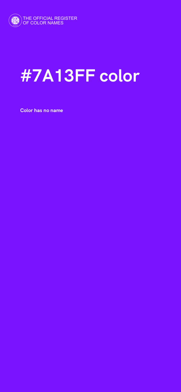 #7A13FF color image