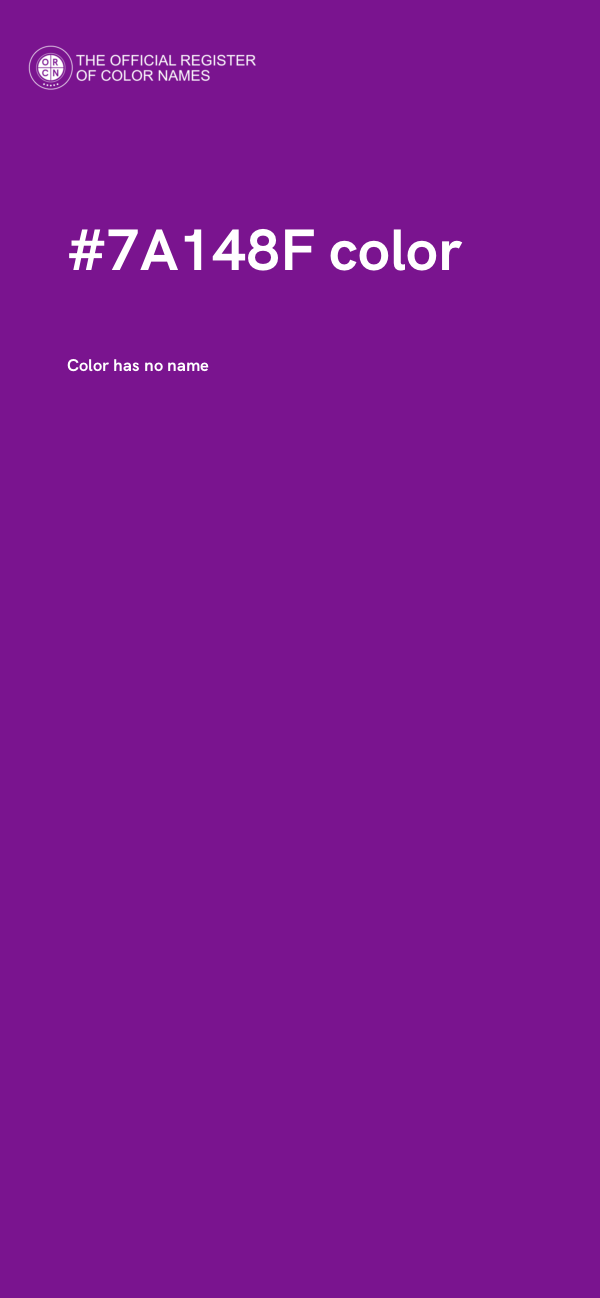 #7A148F color image