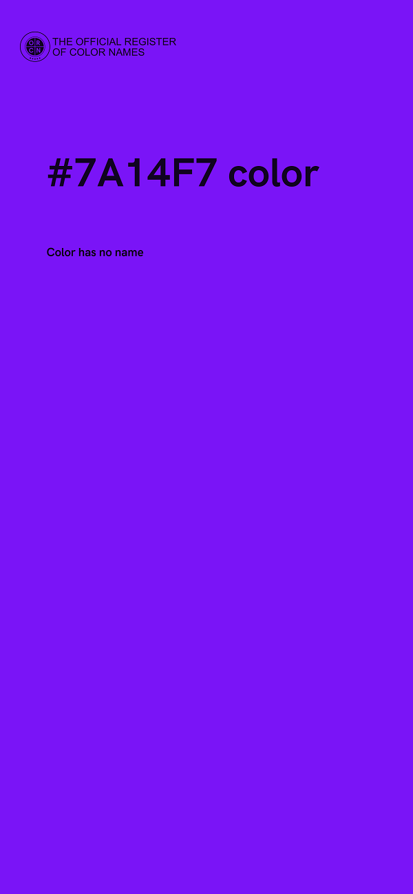 #7A14F7 color image