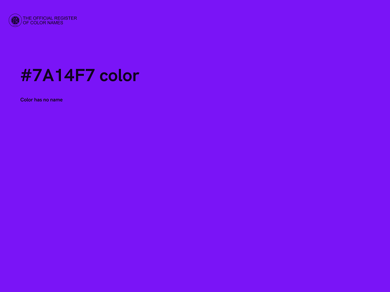#7A14F7 color image