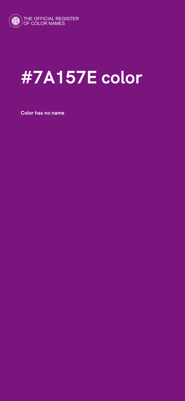 #7A157E color image