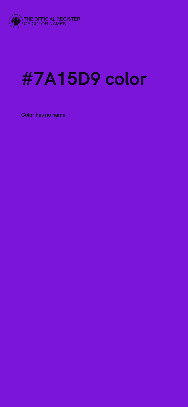 #7A15D9 color image