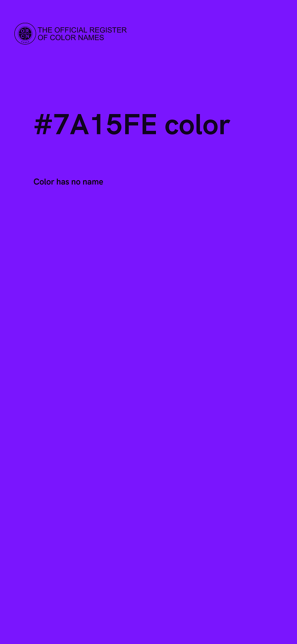 #7A15FE color image