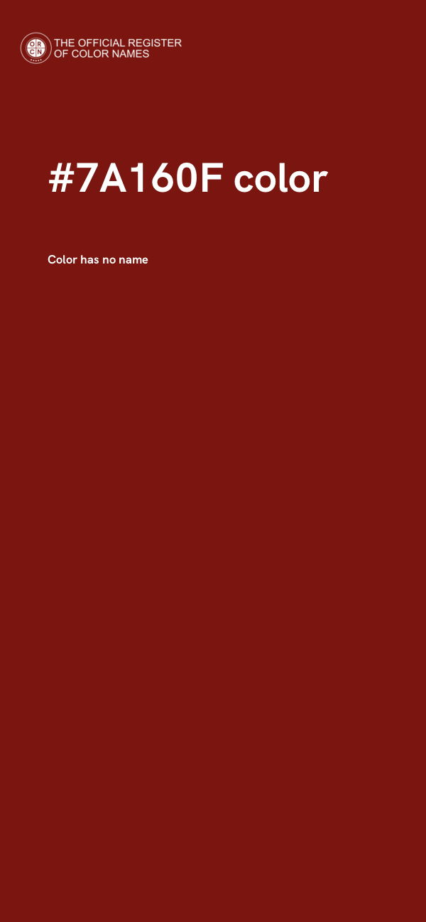 #7A160F color image