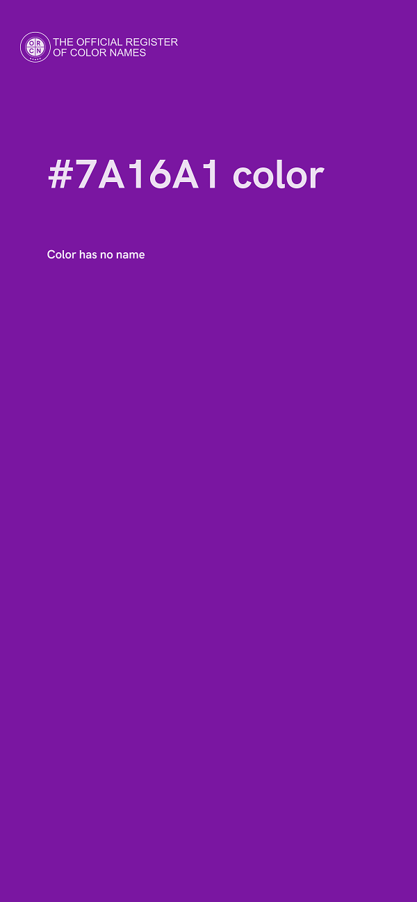 #7A16A1 color image