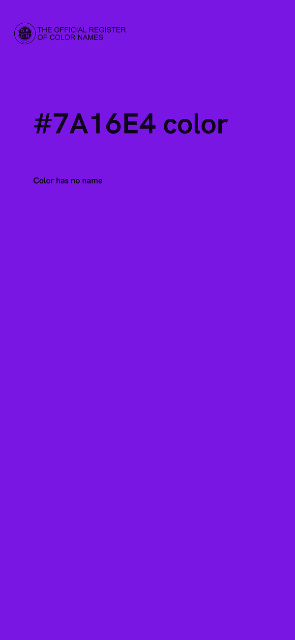 #7A16E4 color image