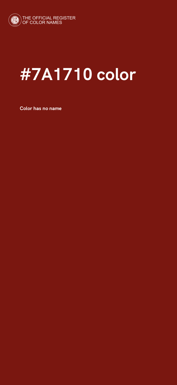 #7A1710 color image