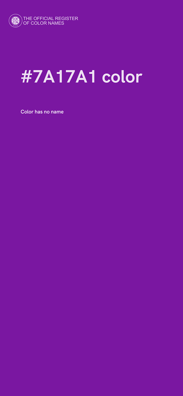 #7A17A1 color image