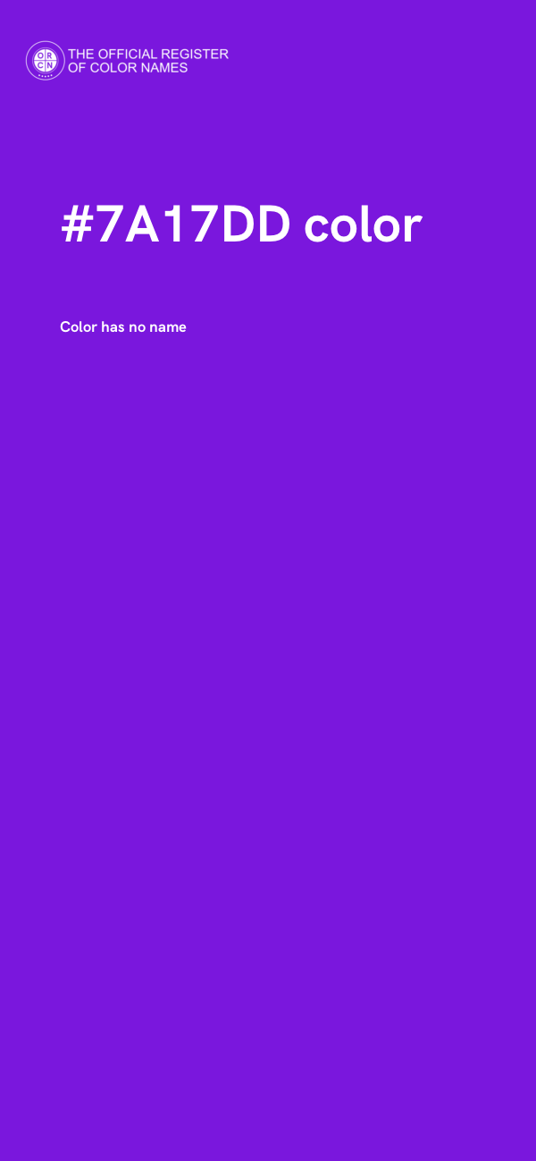 #7A17DD color image