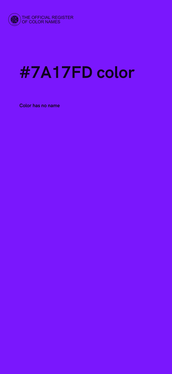 #7A17FD color image