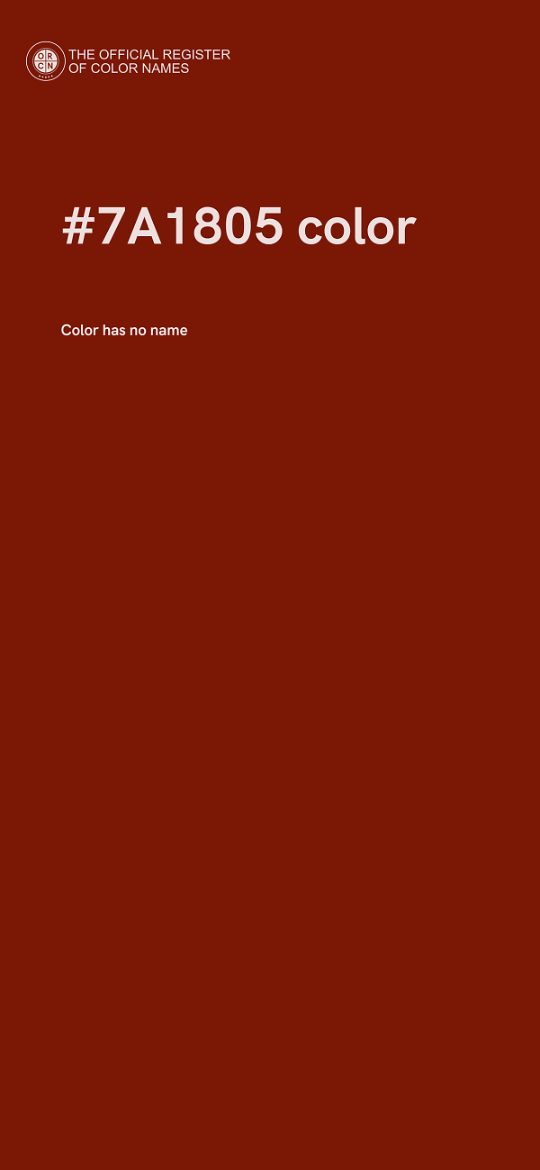 #7A1805 color image