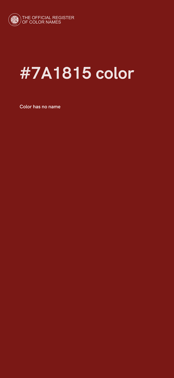 #7A1815 color image