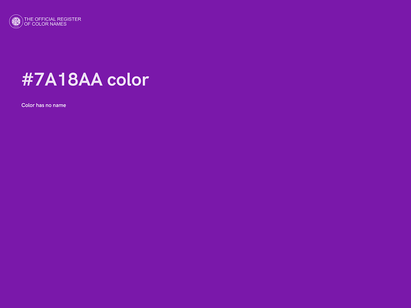 #7A18AA color image